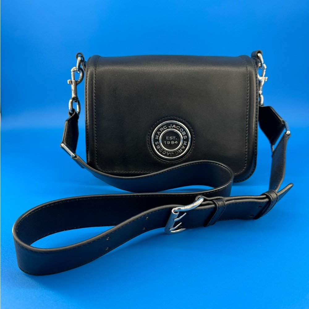 Marc Jacobs Black Messenger Insignia Crossbody Bag